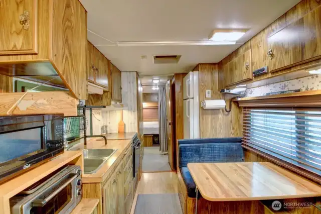 Dining and kitchen area