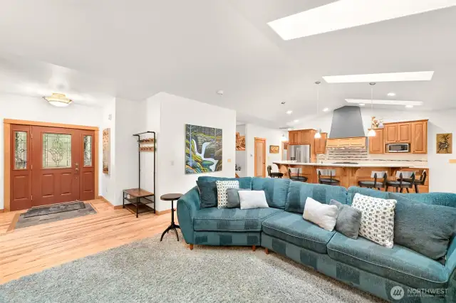 Lives like a single story home but then has a "bonus" extra upper space