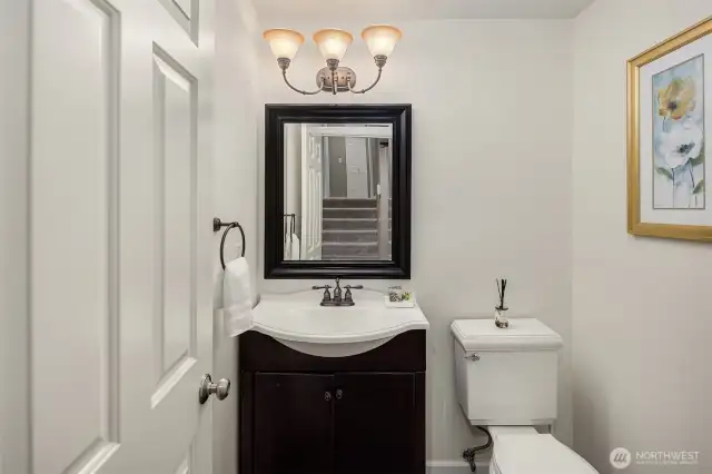 Half bathroom on main floor