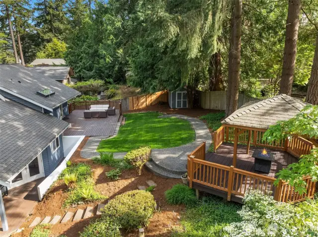 Ariel view with Gazebo