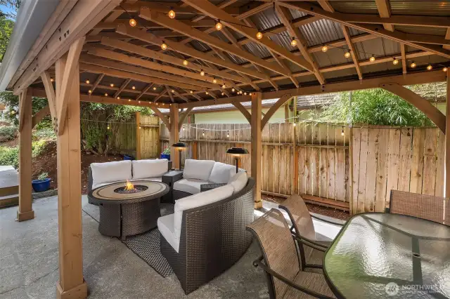 Large side-yard covered outdoor space