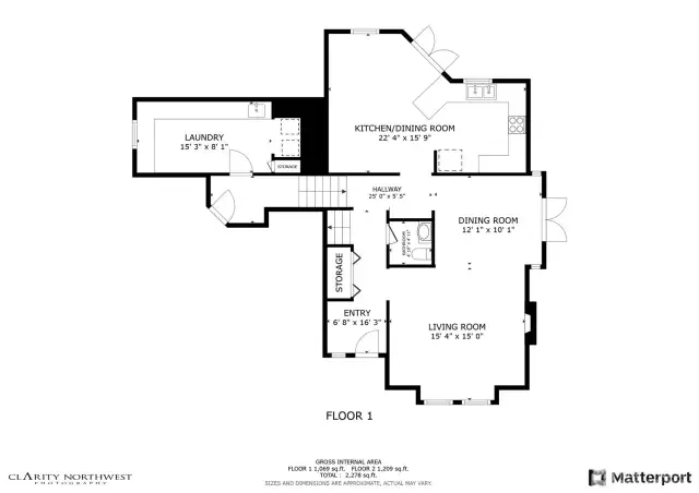 Main floor and lower level laundry room