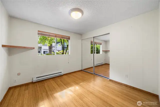 Easy maintenance flooring in all of the bedrooms.