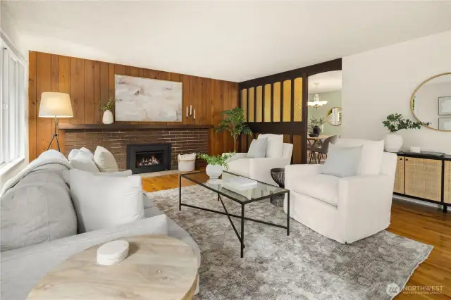 Plenty of possible layouts in this large livingroom