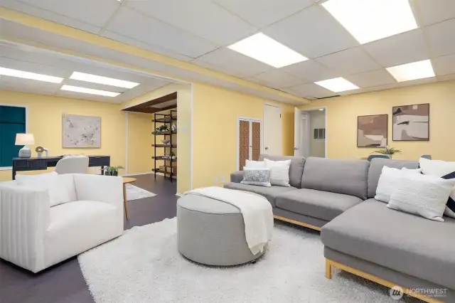 Even the second living-room offers additional storage