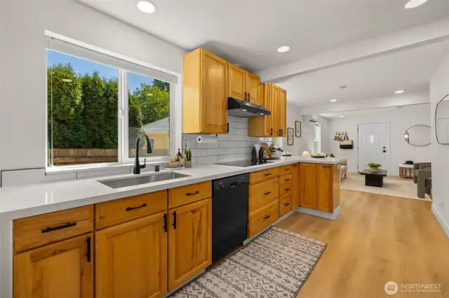 Tons of kitchen storage