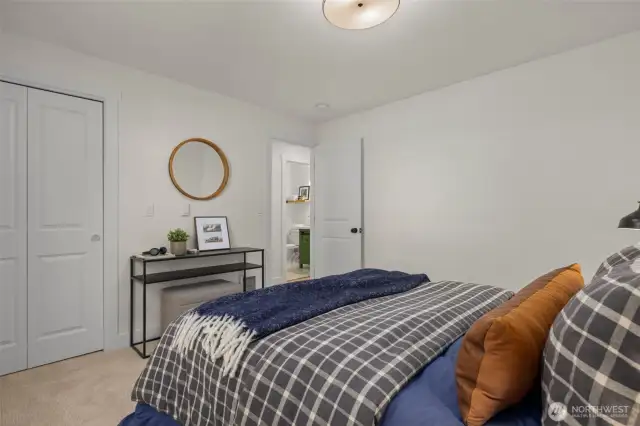 All bedrooms have good size closets