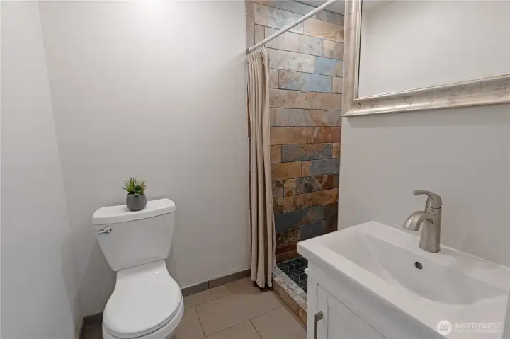 Primary bathroom with shower