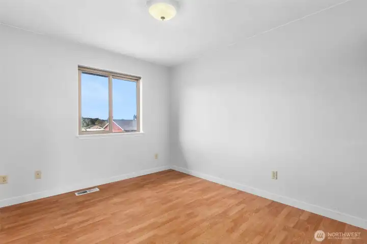 Another image of the den. This room faces the backyard.