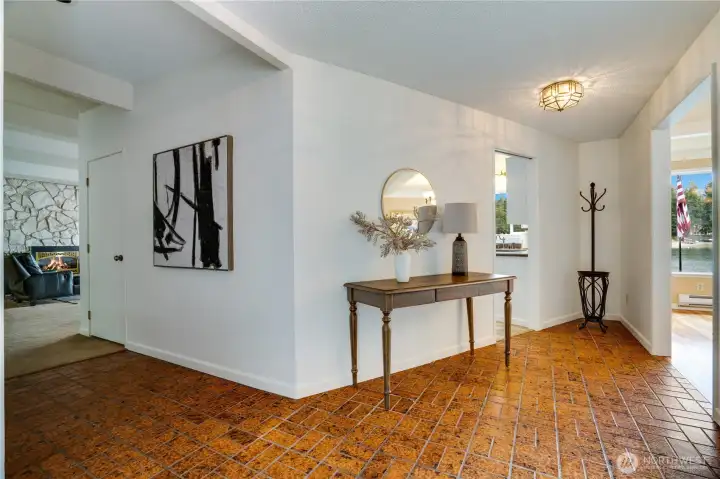 Entry Way leads into the formal dining room.