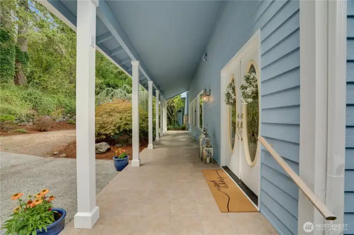 Welcoming covered front porch, perfect for relaxing outdoors