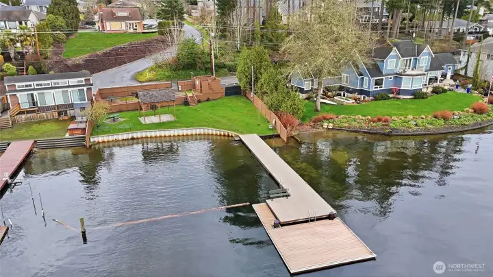 Access to private dock on Lake Stevens.