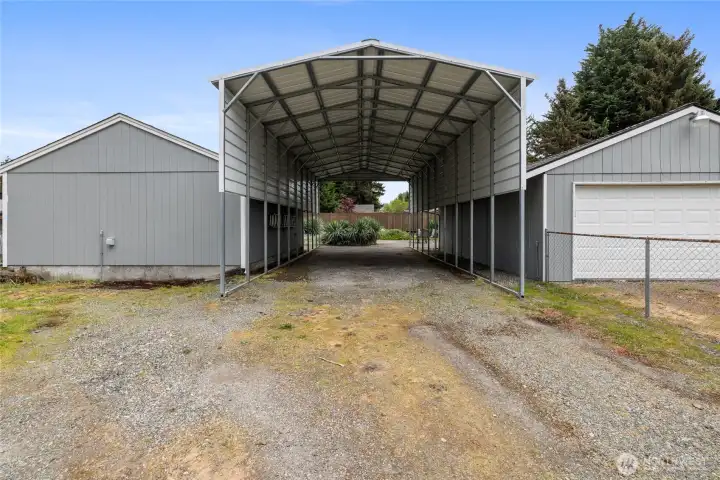 Huge covered RV/boat parking