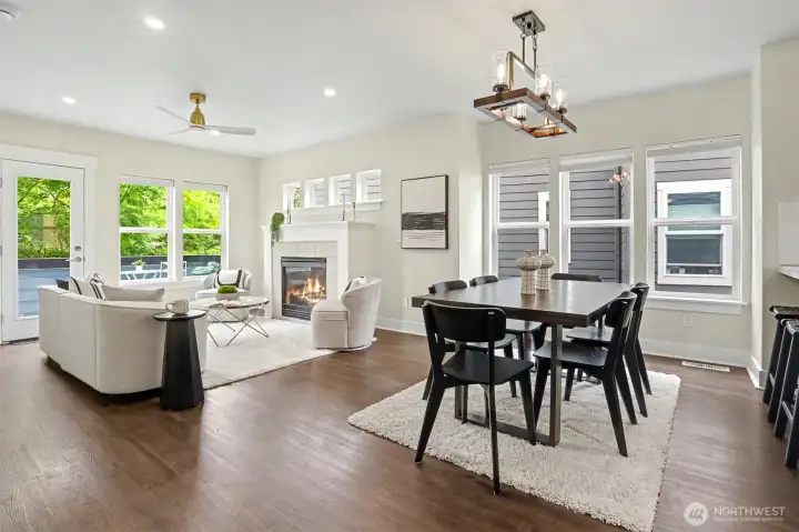 Dining space is ready for you to entertain.
