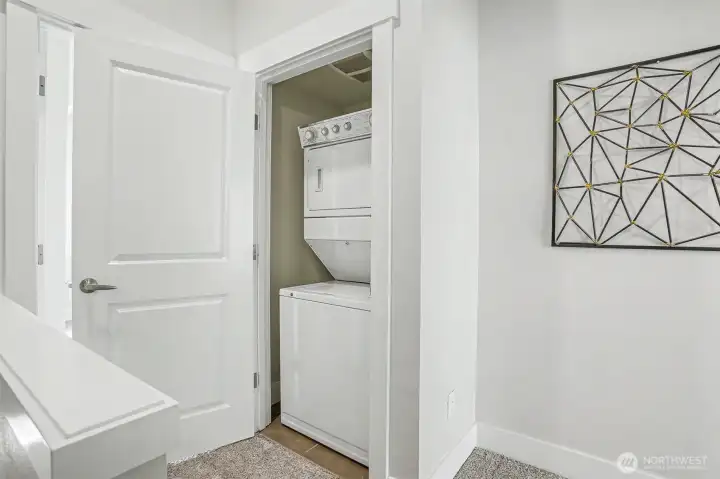 Laundry upstairs where it should be!