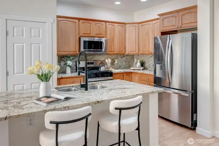 Newer stainless steel appliances