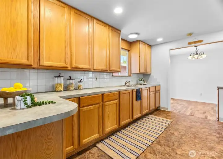 Wide open kitchen