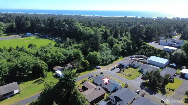 Ideal location near the city ball field/park