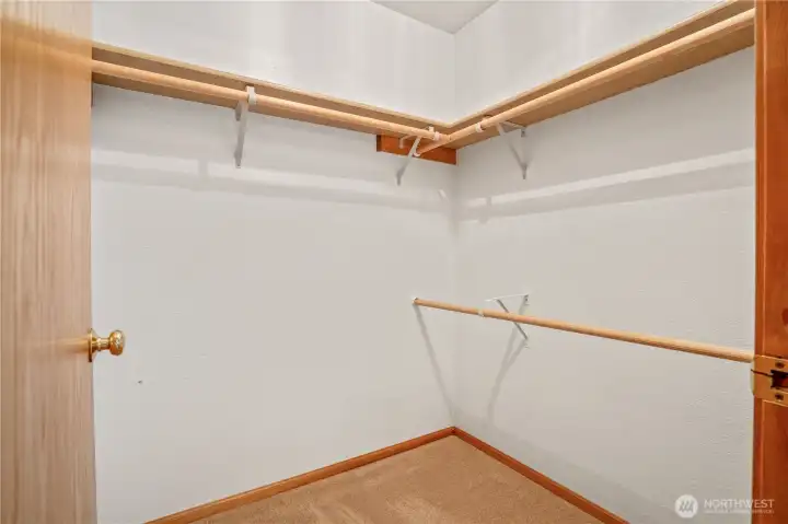 Spacious walk-in closet in the owner suite Spacious walk-in closet in the owner suite
