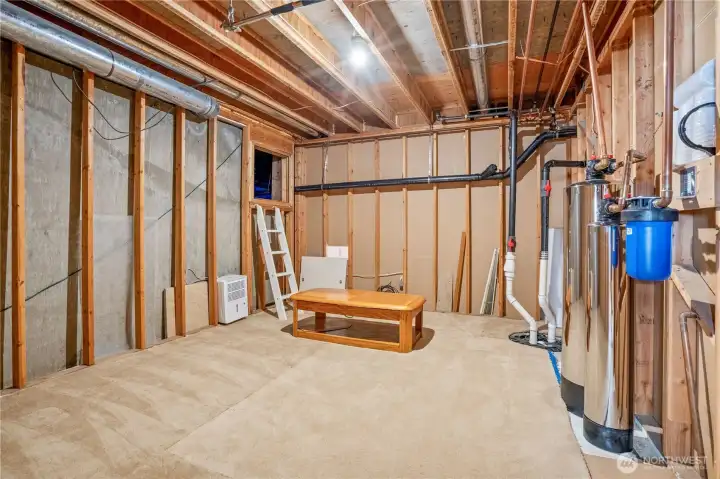 Across from 4th bedroom is the 16 x 20 storage room. The crawl space is can be used for additonal storage. The home also comes with a chlorine filtration system which does not need to be used anymore since the city of Lynden removed it from there water Across from 4th bedroom is the 16 x 20 storage room. The crawl space is can be used for additonal storage. The home also comes with a chlorine filtration system which does not need to be used anymore since the city of Lynden removed it from there water