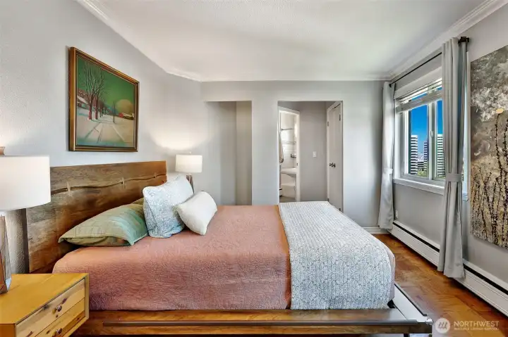 Primary suite with ensuite full bathroom