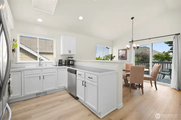 Kitchen/Nook connects to back deck Kitchen/Nook connects to back deck