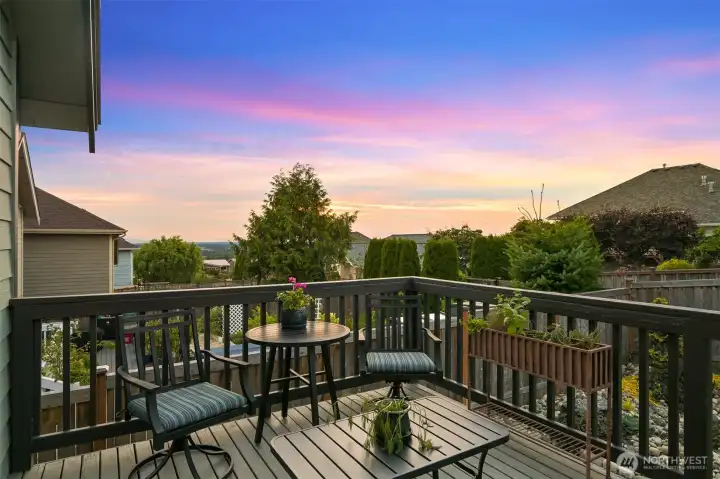 More sunset viewing from back deck More sunset viewing from back deck