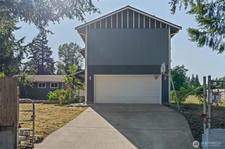 Main two car garage Main two car garage
