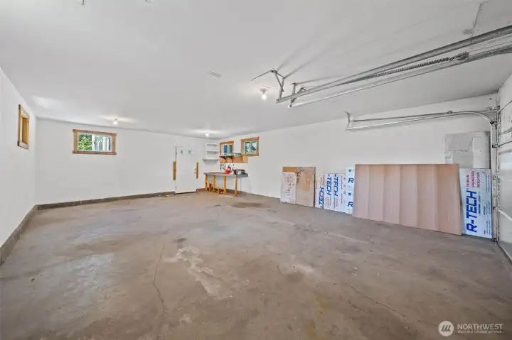 Look at the size of this garage space! Look at the size of this garage space!