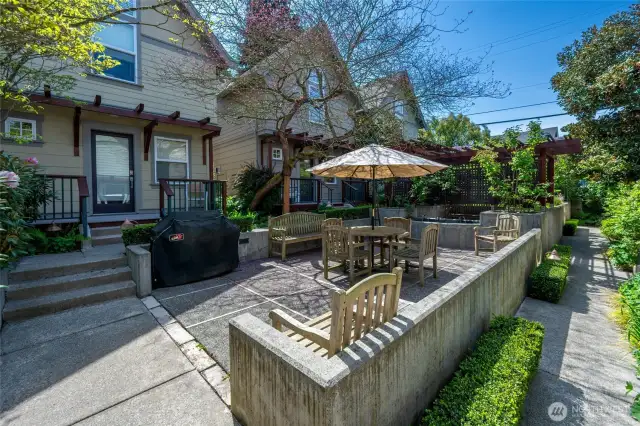 This is like having your own large landscaped 10,000 + sq ft yard within the city.
