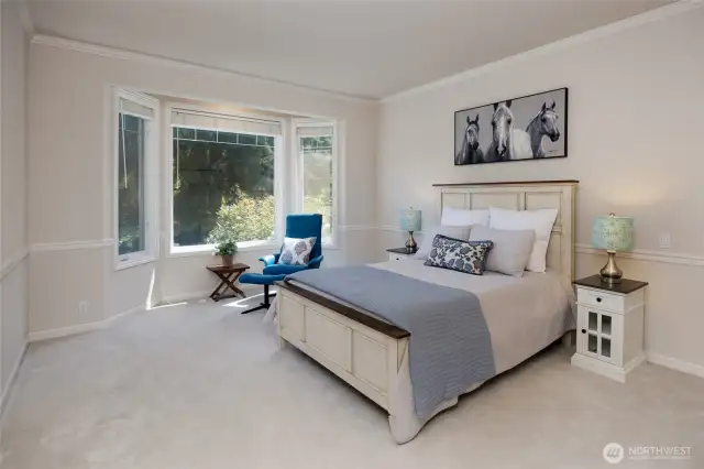 One of three bedrooms.