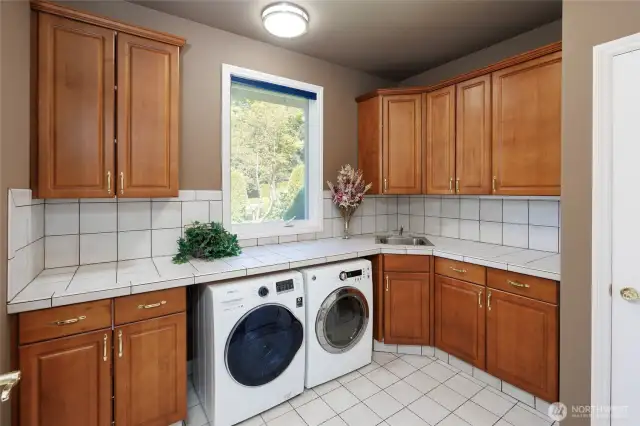 There is no shortage of storage space in this home. All appliances stay.