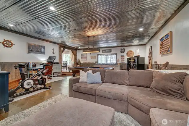 So many options for this room - office, hang-out, craft room, playroom, or whatever you decide.