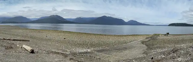 View from boat launch right down the road.