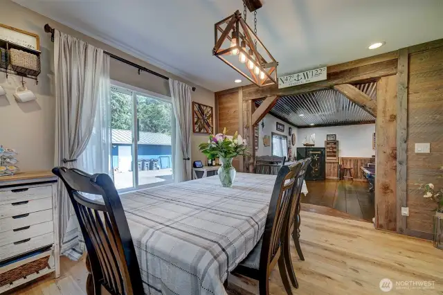 Beautiful LVP floors throughout were added to tie the space together.