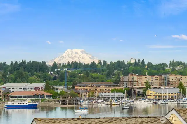 All the views unfold before you...Mt. Rainier, the port, West Bay, the city and more!