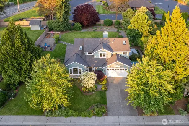 On an amazing 1/2 acre lot...