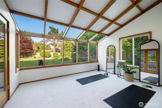 Sunroom is another great flex space. Gym? Winter play room? What would you do with it?