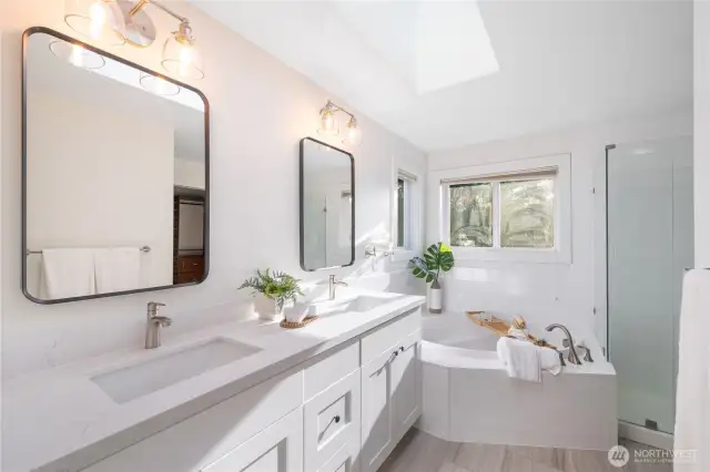 with spa-like 5-piece bath.