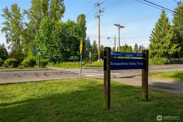 The Snoqualmie Valley Trail nearby (this home also enjoys Tolt River Access).