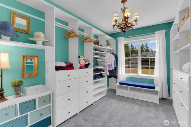Primary bedroom dream closet!