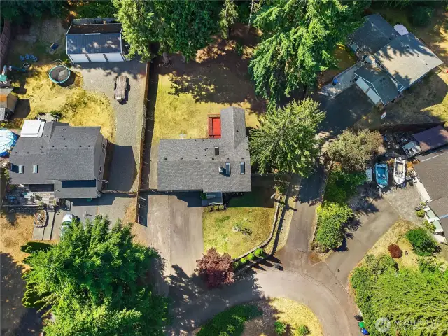 Room for a large garden and shop!