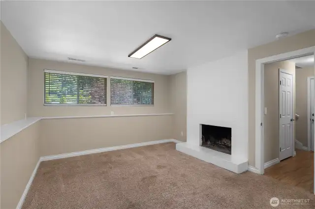 FR Down - wood burning fireplace.