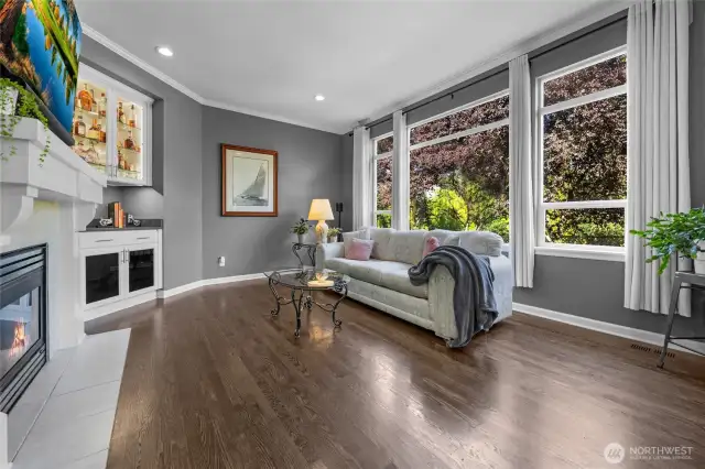 Family room off kitchen