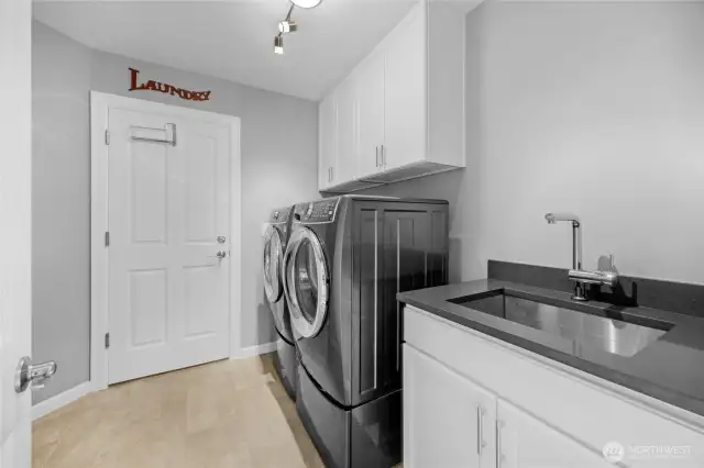 Laundry with garage access