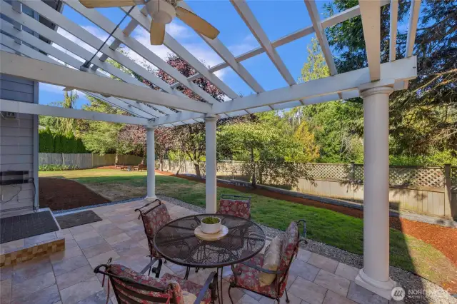 Covered back patio