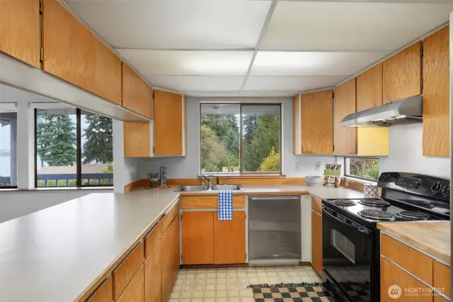 Plenty of counter space in your new Kitchen.