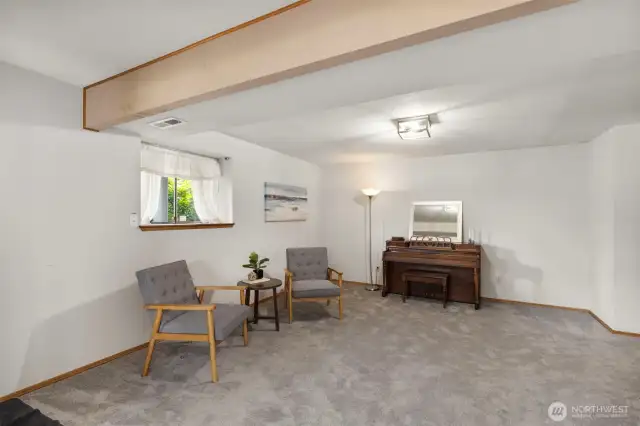 Additional finished room downstairs, lots of space to entertain!