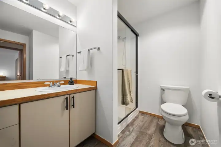 3/4 bathroom downstairs