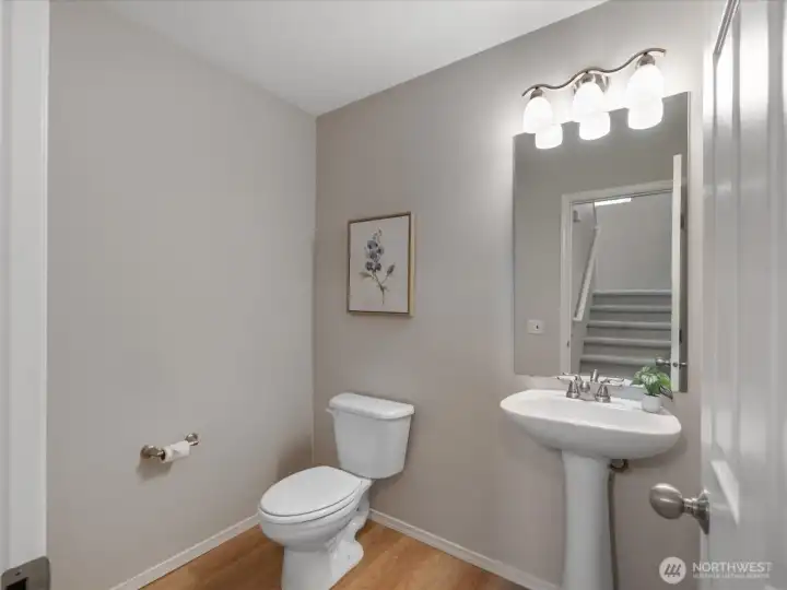 Main level half bath